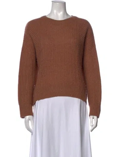 Pre-owned 360cashmere Cashmere Crew Neck Sweater In Brown