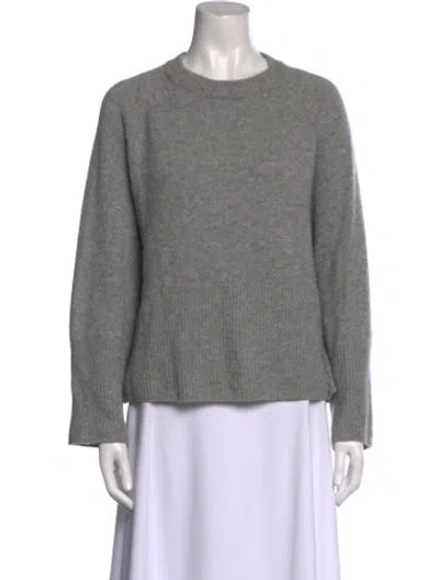 Pre-owned 360cashmere Cashmere Crew Neck Sweater In Gray