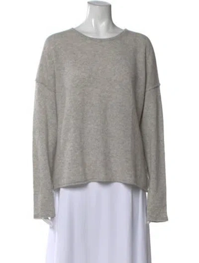 Pre-owned 360cashmere Cashmere Crew Neck Sweater In Gray