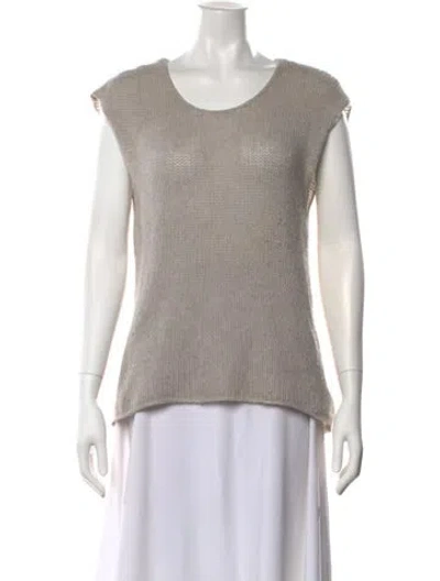 Pre-owned 360cashmere Cashmere Crew Neck Sweater In Gray
