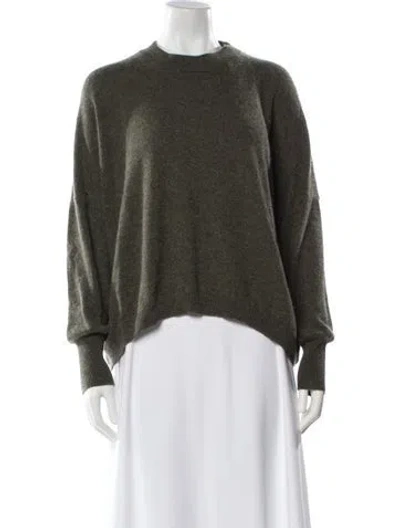 Pre-owned 360cashmere Cashmere Crew Neck Sweater In Green