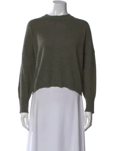 Pre-owned 360cashmere Cashmere Crew Neck Sweater In Green