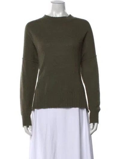 Pre-owned 360cashmere Cashmere Crew Neck Sweater In Green