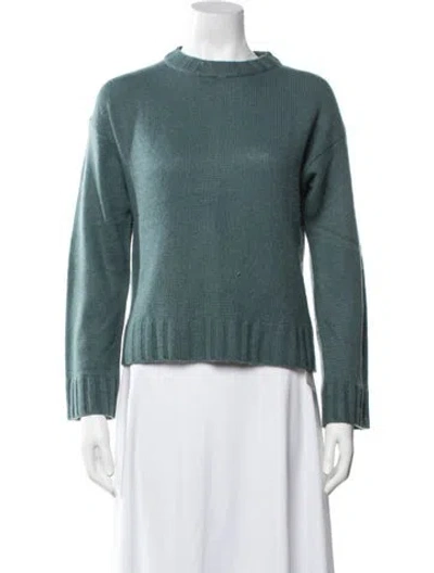 Pre-owned 360cashmere Cashmere Crew Neck Sweater In Green
