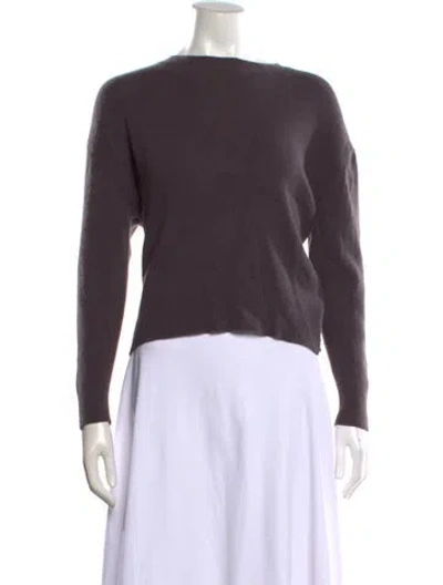 Pre-owned 360cashmere Cashmere Crew Neck Sweater In Grey