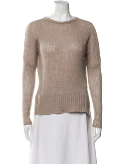 Pre-owned 360cashmere Cashmere Crew Neck Sweater In Neutral