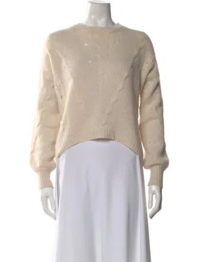 Pre-owned 360cashmere Cashmere Crew Neck Sweater In Neutral