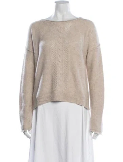 Pre-owned 360cashmere Cashmere Crew Neck Sweater In Neutrals