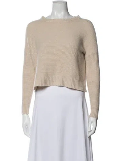 Pre-owned 360cashmere Cashmere Crew Neck Sweater In Neutrals