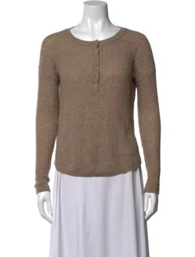 Pre-owned 360cashmere Cashmere Crew Neck Sweater In Neutrals