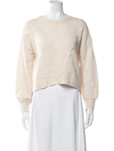 Pre-owned 360cashmere Cashmere Crew Neck Sweater In Neutrals