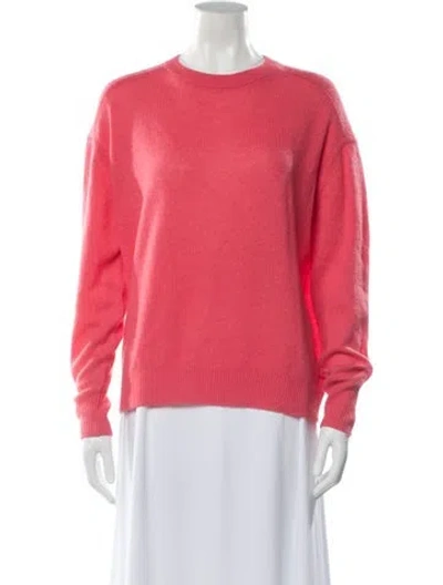 Pre-owned 360cashmere Cashmere Crew Neck Sweater In Pink