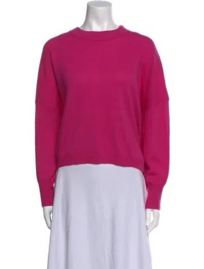Pre-owned 360cashmere Cashmere Crew Neck Sweater In Pink