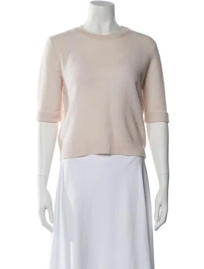 Pre-owned 360cashmere Cashmere Crew Neck Sweater In Pink