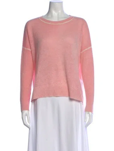 Pre-owned 360cashmere Cashmere Crew Neck Sweater In Pink