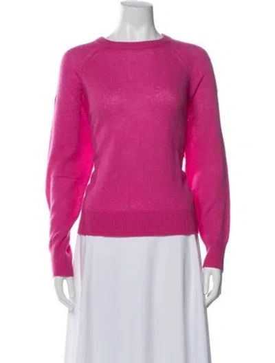 Pre-owned 360cashmere Cashmere Crew Neck Sweater In Pink