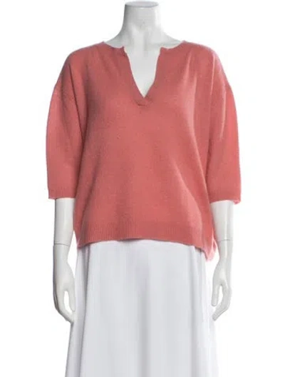Pre-owned 360cashmere Cashmere Crew Neck Sweater In Pink