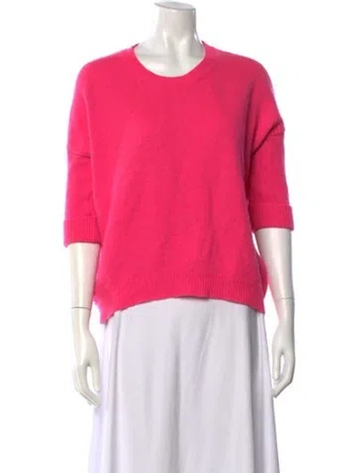 Pre-owned 360cashmere Cashmere Crew Neck Sweater In Pink