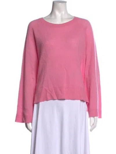 Pre-owned 360cashmere Cashmere Crew Neck Sweater In Pink