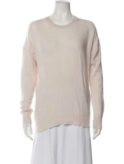 Pre-owned 360cashmere Cashmere Crew Neck Sweater In Pink