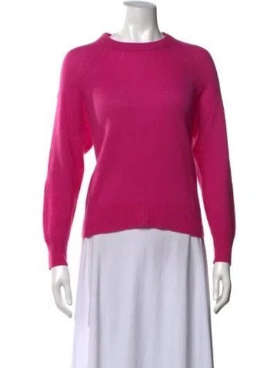 Pre-owned 360cashmere Cashmere Crew Neck Sweater In Pink