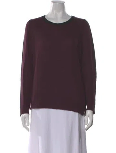 Pre-owned 360cashmere Cashmere Crew Neck Sweater In Purple