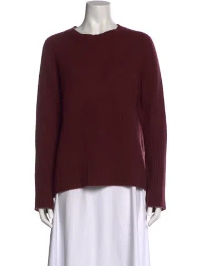 Pre-owned 360cashmere Cashmere Crew Neck Sweater In Red