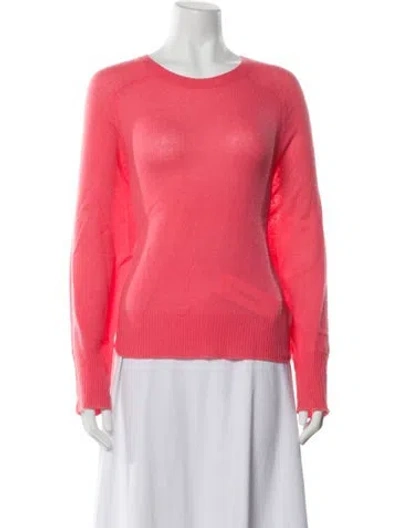 Pre-owned 360cashmere Cashmere Crew Neck Sweatshirt In Pink