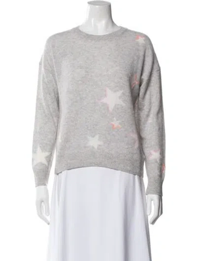 Pre-owned 360cashmere Cashmere Graphic Print Sweater In Gray