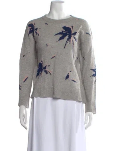 Pre-owned 360cashmere Cashmere Graphic Print Sweater In Gray