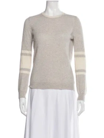 Pre-owned 360cashmere Cashmere Graphic Print Sweater In Neutral