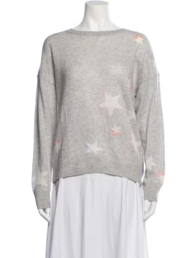 Pre-owned 360cashmere Cashmere Graphic Print Sweater In Neutrals
