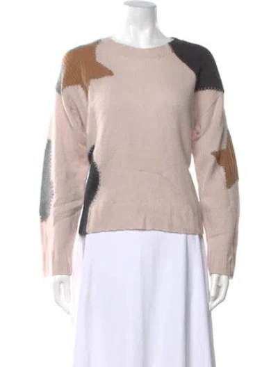 Pre-owned 360cashmere Cashmere Graphic Print Sweater In Pink