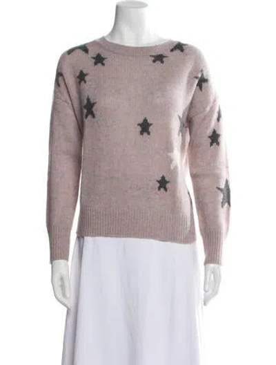 Pre-owned 360cashmere Cashmere Graphic Print Sweater In Pink