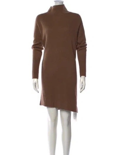 Pre-owned 360cashmere Cashmere Knee-length Dress W/ Tags In Brown
