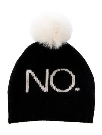 Pre-owned 360cashmere Cashmere Knit Beanie In Black