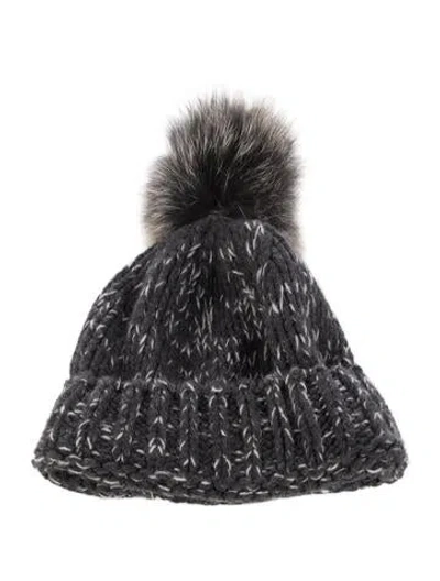 Pre-owned 360cashmere Cashmere Knit Beanie In Gray