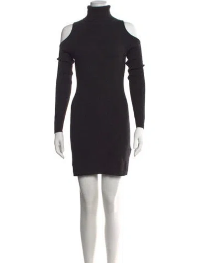 Pre-owned 360cashmere Cashmere Mini Dress In Black