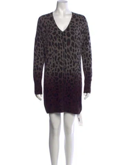 Pre-owned 360cashmere Cashmere Mini Dress In Multicolor