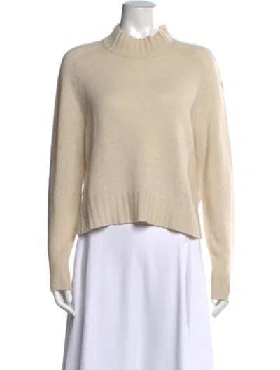 Pre-owned 360cashmere Cashmere Mock Neck Sweater In Brown