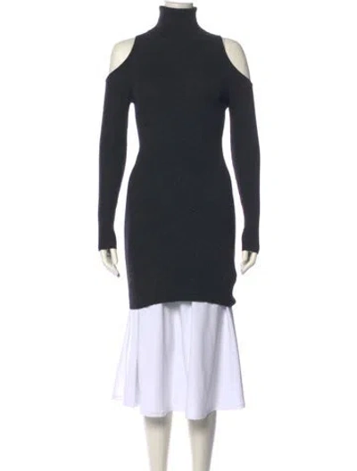 Pre-owned 360cashmere Cashmere Mock Neck Sweater In Gray