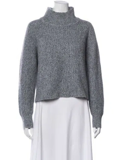 Pre-owned 360cashmere Cashmere Mock Neck Sweater In Gray