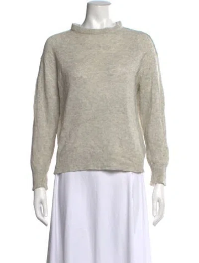 Pre-owned 360cashmere Cashmere Mock Neck Sweater In Grey