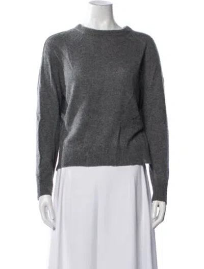 Pre-owned 360cashmere Cashmere Mock Neck Sweater In Grey