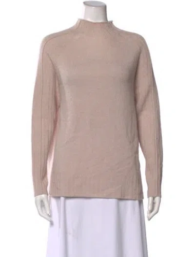 Pre-owned 360cashmere Cashmere Mock Neck Sweater In Pink