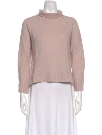 Pre-owned 360cashmere Cashmere Mock Neck Sweater In Pink
