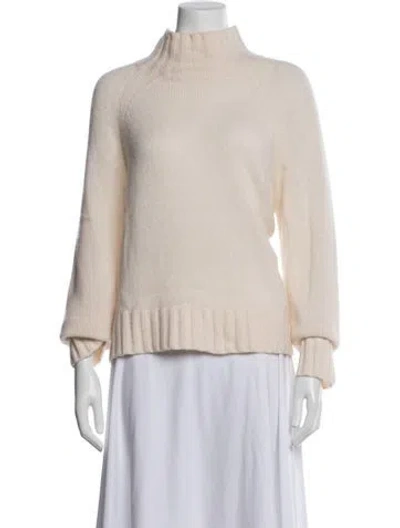 Pre-owned 360cashmere Cashmere Mock Neck Sweater In Purple