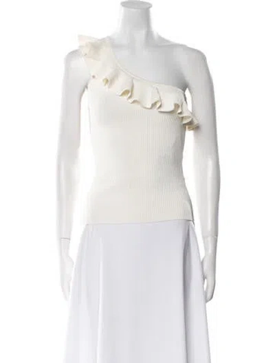 Pre-owned 360cashmere Cashmere One-shoulder Sweater In White