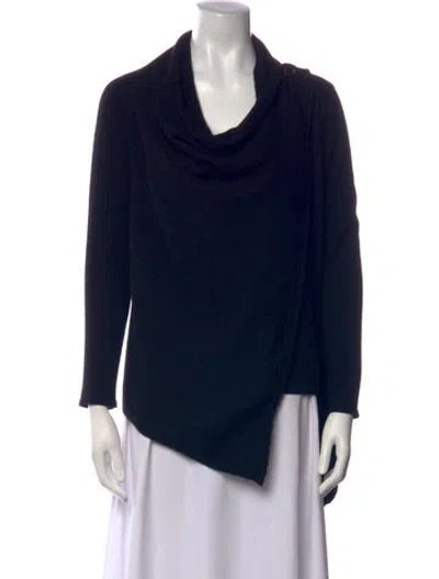 Pre-owned 360cashmere Cashmere Open Front Sweater In Blue
