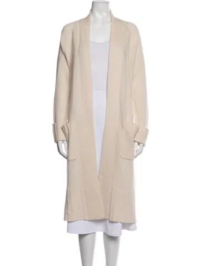 Pre-owned 360cashmere Cashmere Open Front Sweater In Neutral